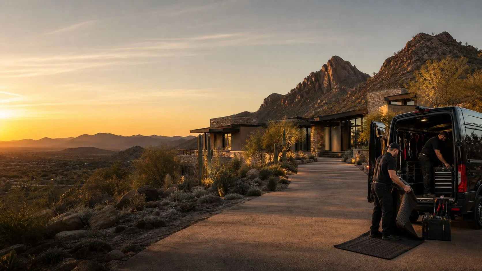 Prodigal Son Plumbing serving a luxury home in North Scottsdale, Arizona